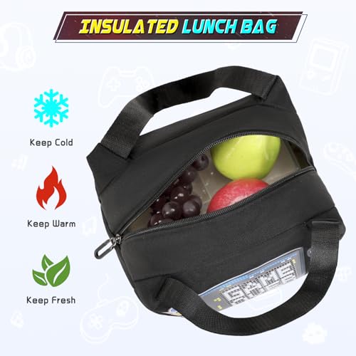 Scothen Boys Backpack, Cool Luminous School Backpacks for Boys with Lunch Bag Pencil Case, Kids Backpack Kindergarten Elementary Middle School Book Bags for Teen Boy Children with USB Charging Port - color: Red