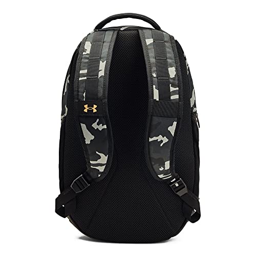 Under Armour Unisex Hustle 5.0 Backpack - color: Black (007)/Metallic Gold