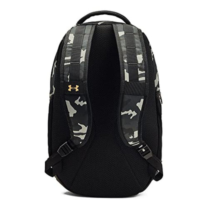 Under Armour Unisex Hustle 5.0 Backpack - color: Black (007)/Metallic Gold