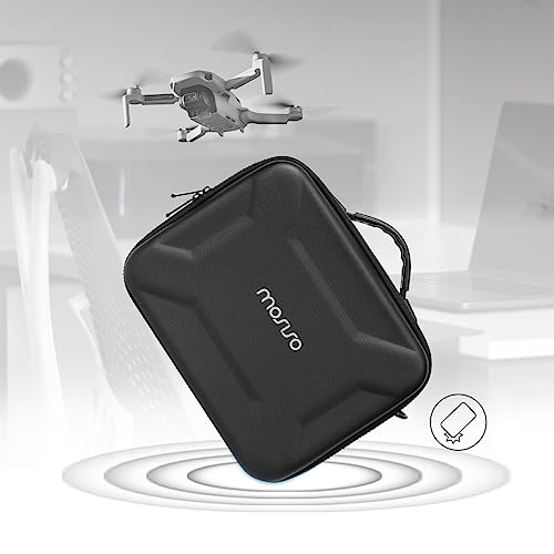 MOSISO Hard Travel Carrying Case Compatible with DJI Mini 3 Pro Drone with RC & RC-N1 Remote Controller and Accessories, Portable Waterproof Protective Storage Case Bag with Shoulder Strap, Black