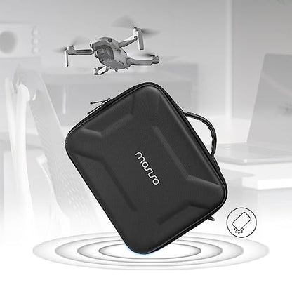 MOSISO Hard Travel Carrying Case Compatible with DJI Mini 3 Pro Drone with RC & RC-N1 Remote Controller and Accessories, Portable Waterproof Protective Storage Case Bag with Shoulder Strap, Black
