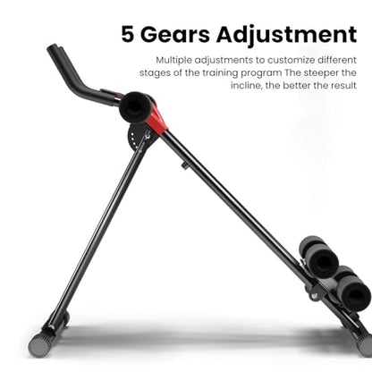 Ab Workout Equipment,Ab Machine,Full Body Workout for Home Gym,Strength Training Exercise Equipment for Body Shaping Foldable Waist Trainer,Foldable Ab Crunch Waist Trainer for Stomach Workout