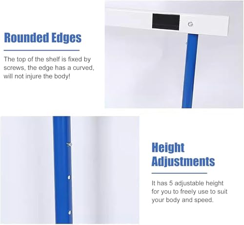 Track and Field Hurdles for Adult Athletes, Adjustable Height 30-42in Agility Hurdles, Outdoor Workout Training Pole Set, Professional Hurdle