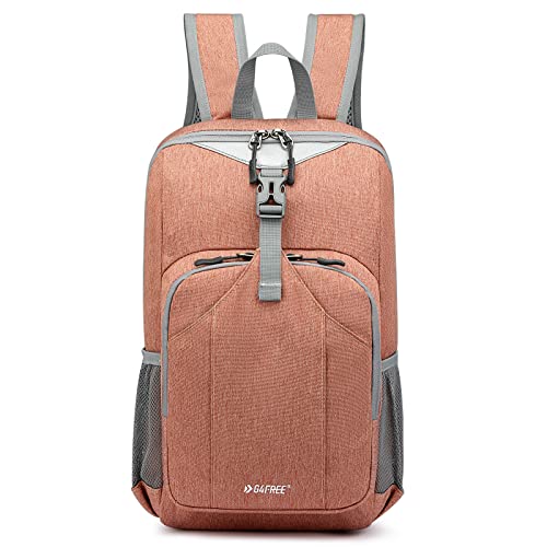 G4Free Mini 10L Hiking Daypack Small Hiking Backpack Cycling Compact Shoulder Backpack Outdoor for Men Women - color: Light Orange