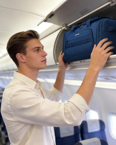 Hanke Gym Bag for Men Women, Expandable 45L-55L Large Capacity Travel Duffle Bag, 3-in-1 Weekender Backpack with Shoe Compartment & Wet Pocket, Durable Water-Resistant, Caribbean Blue - color: Caribbean Blue