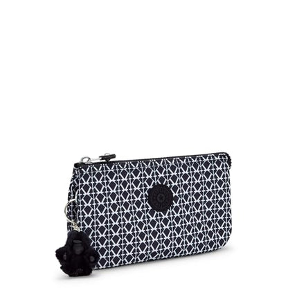 Kipling Women's Creativity Large Pouch, Versatile Cosmetics Kit, Lightweight Travel Organizer - color: Signature Print, size: 7.25''L x 4.25''H x 1.5''D