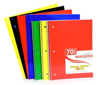 School Supply Boxes | 17" (Black or Clear) Backpack Bundle for (Elementary, Intermediate, or High School) (Intermediate Case (6 Pack), Clear) - color: Clear, style: Intermediate Case (6 Pack)