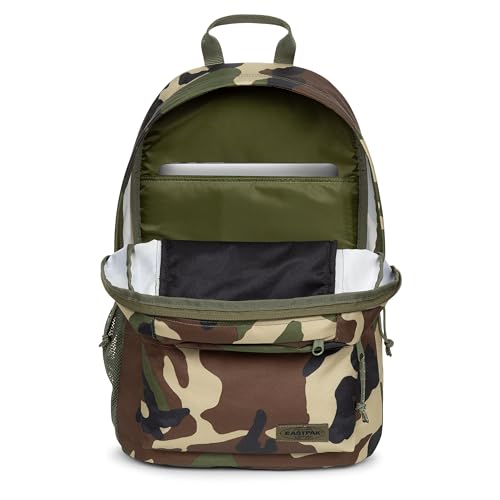 EASTPAK Padded Double – 24L Squared Backpack with Dual Front Pockets, 13” Laptop Sleeve, Bottle Holder & Padded Straps, Camo - color: Camo