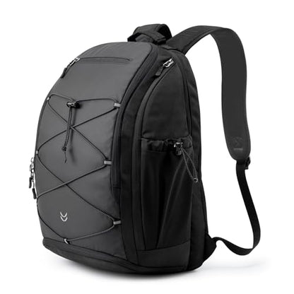 G4Free Pickleball Bag Pickleball Backpack for Women & Men School Backpack for Teens Bookbag for College Student with Fence Hook Laptop Compartment(Black) - color: Black