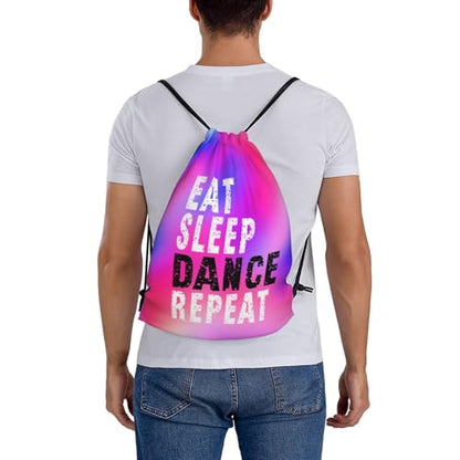 Gymnastics Drawstring Backpack Light Gym String Bag Pink Water Resistant Sackpack Sport Yoga Daypack For Womens Mens - color: Gymnastics7
