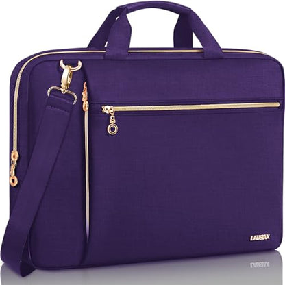 Laptop Case Bag Women Men Computer Sleeve Compatible with MacBook/Dell/HP/Acer/ASUS/LG, Waterproof Shoulder Carrying Briefcase, Violet, 14-14.5 Inch - color: Violet, size: 14 inch