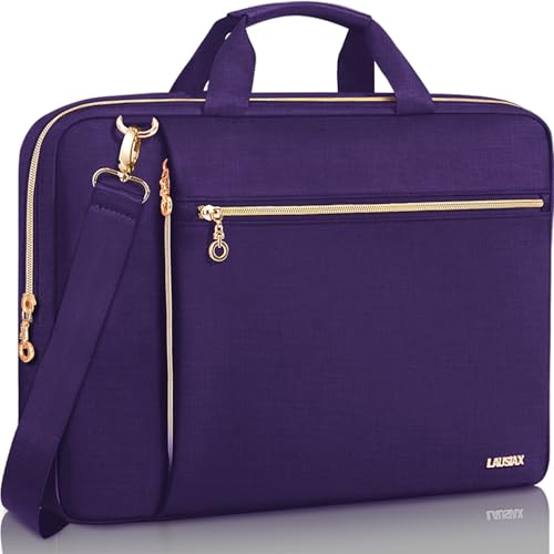 Laptop Case Bag Women Men Computer Sleeve Compatible with MacBook/Dell/HP/Acer/ASUS/LG, Waterproof Shoulder Carrying Briefcase, Violet, 17-17.3 Inch - color: Violet, size: 17.3 inch