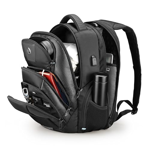 Swissdigital Design Laptop Backpack with Apple Find My Network SD1643FB-01 - color: Black/17inch