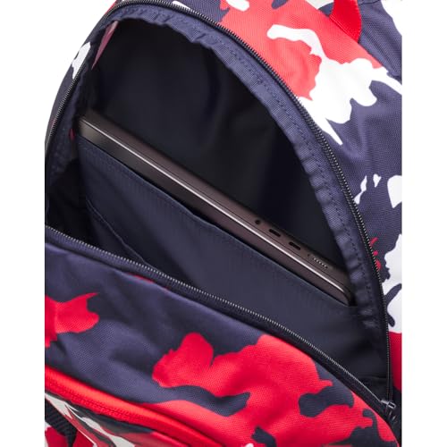 Under Armour Unisex Hustle Sport 6.0 Backpack, (600) Red/Midnight Navy/Metallic Silver, One Size Fits Most - color: (600) Red / Midnight Navy / Metallic Silver, size: One Size Fits Most