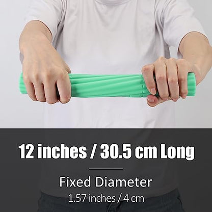 Flex Therapy Strengthener Bar for Tennis Elbow, Golfers Elbow, Tendonitis - Physical Therapy Resistance Bar for Wrist and Forearms Pain Relief - color: Red-Extra heavy-35LBS and Green-10LBS