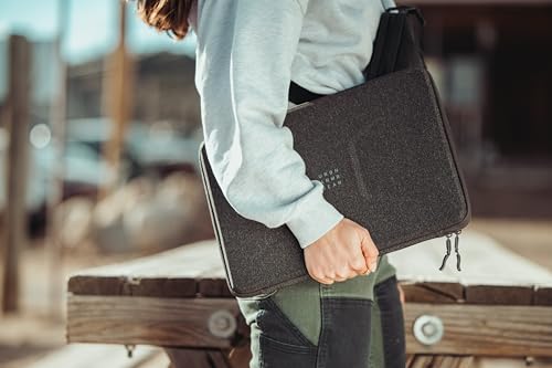 UAG Laptop Sleeve Case, Large Sleeve, Fits Up to 15-16"" Laptop, Shockproof Protective Carrying Computer Bag with Micro-Suede Lining and Interior Accessory Pocket, Dark Grey - size: Large - Dark Grey