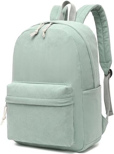 LEDAOU School Backpack for Teen Girls Elementary Middle School Bookbag Kids Backpacks Women Laptop Backpack Travel Daypack - color: Light Green