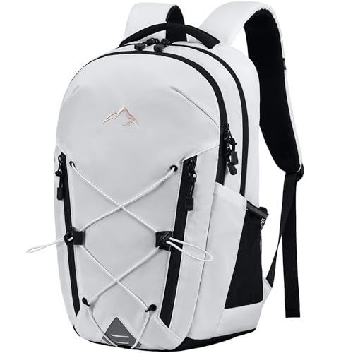 AO ALI VICTORY Women's Laptop Backpack 15.6 inch,Travel Backpack for Men - color: White