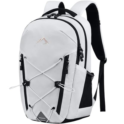 AO ALI VICTORY Women's Laptop Backpack 15.6 inch,Travel Backpack for Men - color: White