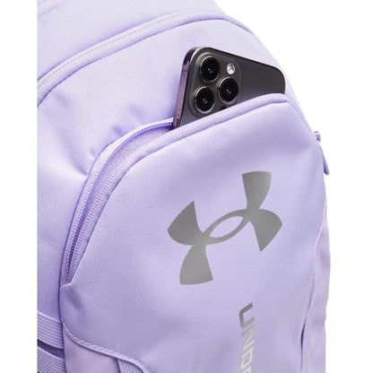 Under Armour Unisex Hustle 6.0 Backpack, (538) Transparent/Transparent/Metallic Silver, One Size Fits Most - color: (538) Transparent / Transparent / Metallic Silver, size: One Size