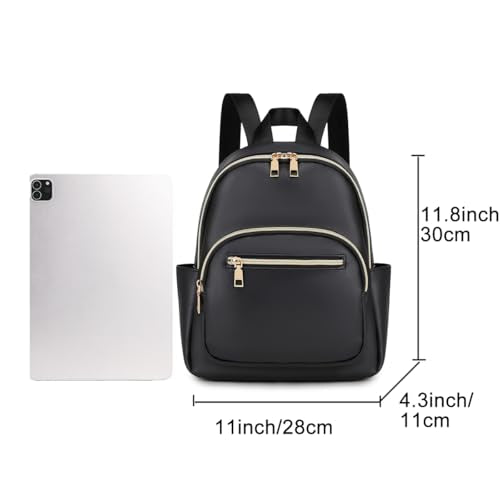 Mini Backpack Purse for Women PU Leather Small Backpack Fashion Multi Pockets Casual Daypacks Ladies Travel Shoulder Bags Burgundy - color: Burgundy