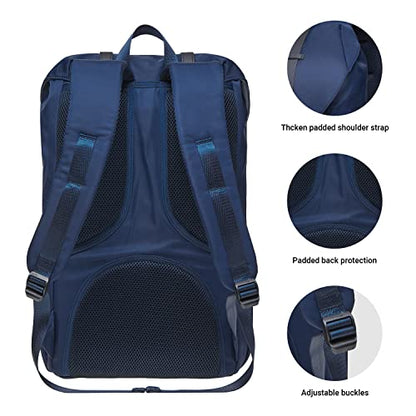 KAUKKO Travel Laptop Backpack, Outdoor Rucksack, Causal backpack Fits 15.6"(Nylon Blue) - color: 2nylon Blue, size: Large