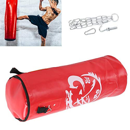 Chrees Empty Boxing Sandbag Heavy Duty 3 Layer Oxford Cloth Punching Bag with Metal Chain Zipper for Kickboxing MMA Training Fitness Home Gym - size: 80cm