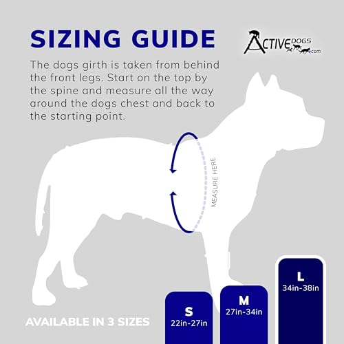 ActiveDogs Weighted Dog Vest with Weights - Dog Agility Training Equipment Jacket for Dog Exercise, Strength, Pulling & Endurance - Burn Calories & Build Muscle - Large 34-38 IN, 10 x 1LB - size: Large