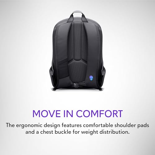 Alienware Laptop Backpack AW5625P, 16in, Water Resistant - size: 16"