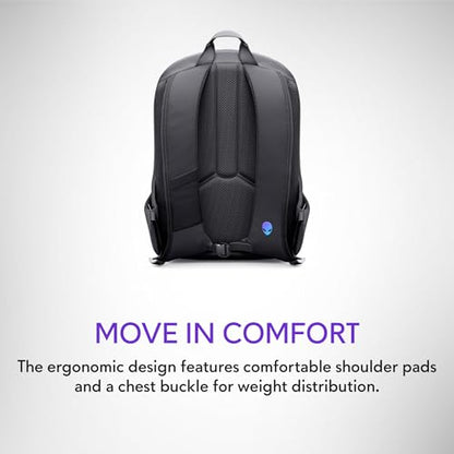 Alienware Laptop Backpack AW5625P, 16in, Water Resistant - size: 16"