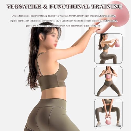 Kettlebell Weights Beginner Fitness Exercise Soft Kettle Bells, Women's Weight Loss Training Dumbbell, Anti-Slip Handle, Vest Line/Peach Buttocks(Yellow,4kg) - color: Yellow
