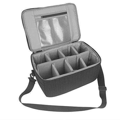 Koolertron Dslr Camera Insert Bag Purse Universal Liner Lens Pouch Partition Protective Cover Waterproof Sleeve for Cannon/Nikon/Sony (Black) - color: Black