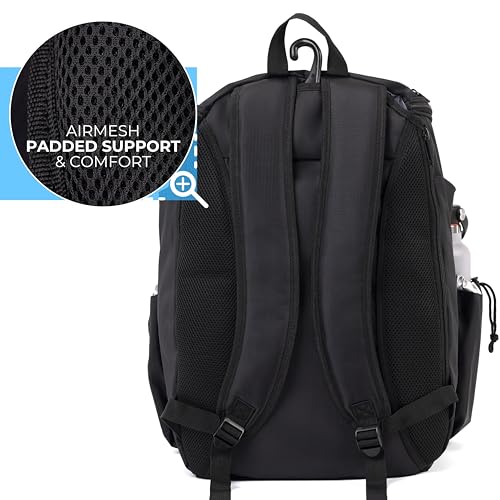 Athletico Pro 42L Pickler Pickleball Backpack (Black) - color: Black