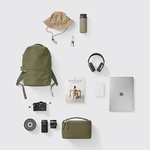 Urth Arkose 20L Modular Backpack + 3.7L Camera Insert - Water Resistant, Anti-Theft, Recycled Bag for DSLR/SLR/Mirrorless, 13-16 Inch Laptop in Green - color: Green