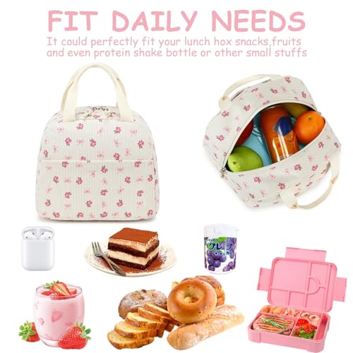 CAMTOP Girls Backpack with Lunch Box Set, Cute Bow School Backpack for Kids, 3-in-1 Lightweight Lunch Bag and Pencil Pouch - color: Pink Butterfly