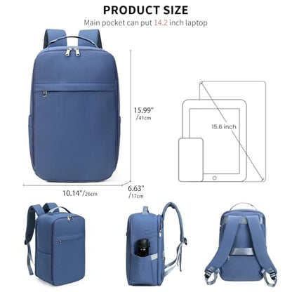GAEKEAO Travel Backpack 15.6" Laptop Backpack for Men and Women Casual Daypack for Work Business Weekender College Cobalt Blue - color: Cobalt Blue