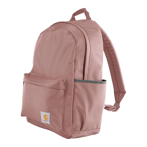 Carhartt 21L Classic Laptop Backpack, Water-Resistant Pack W/ 15" Laptop Sleeve and Organizational Compartments, Rose Tint - color: Rose Tint, size: One Size