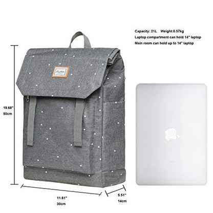KAUKKO Casual Daypacks&multipurpose backpacks，Outdoor Backpack,Travel Casual Rucksack，Laptop Backpack Fits 15" - color: 14-greydot