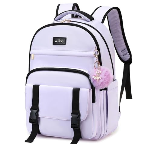Caoroky knight Women Laptop Backpack 15.6 Inch Office Business Work Backpacks Purse Anti Theft Travel Back Pack School College Bookbag Nurse Teacher Learning Daypack Computer Rucksack,Purple - color: Purple