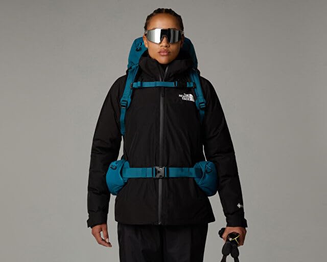The North Face Women's Terra 55 Backpack - Hiking Pack, Women-Specific Fit, Cinch-Top Opening, Pole & Ice Axe Attachments, Blue Moss/Sapphire Slate-NPF, Medium/Long - color: Blue Moss/Sapphire Slate-npf, size: Medium/Long