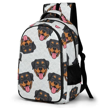 Nurse Teacher Travel Backpack Rottweilers And Thistles Purse, Cute Laptop Backpack with Tumbler Holder for Women College Work Casual Daypack - color: Pattern (318)