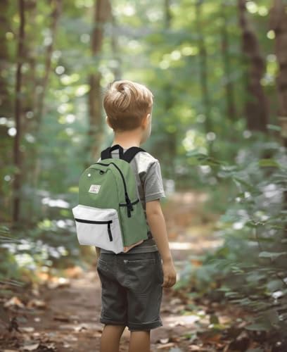 Kids Backpack for Boys: Boys Backpack 6-10 - Kindergarten Elementary School Bookbag for Boy - color: Cactus, style: Ages 6-10 (15" H Fit A4 Folder)