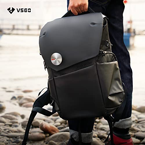 VSGO Black Snipe Camera Backpack 16L – Lightweight 1.1kg Professional DSLR/SLR Photography Bag for Sony, Canon, Nikon Cameras, DJI Stabilizers, Travel & Outdoor Use - size: 16L