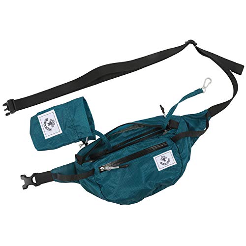 4Monster Hiking Waist Packs Portable,Water Resistant Fanny Bag with Adjustable Strap,Lightweight Crossbody Chest Bag Slim Bag - color: Blue