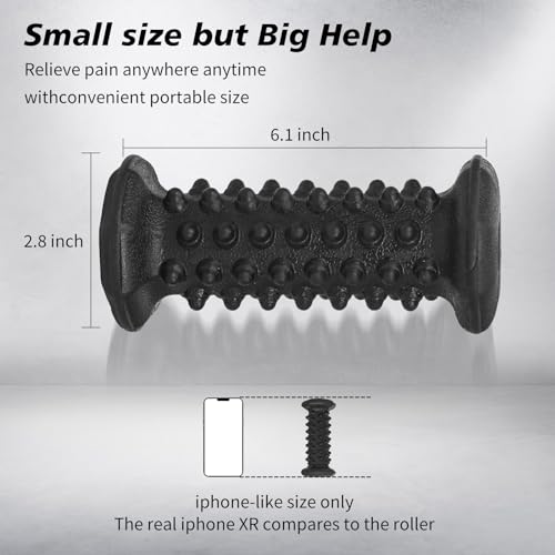 Plantar Fasciitis Relief,Foot Roller,Foot Massager Roller for Arch and Heel Pain Relief,Care for Plantar Fasciitis,Deep Tissue Muscle Massage,Portable Reflexology Tool - color: Black