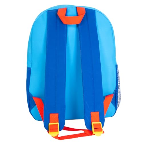 AI ACCESSORY INNOVATIONS Super Mario Brothers Kids Backpack, Mario, Luigi, Bowswer, Yoshi 15" Girls & Boys School Bag, Blue - color: Super Mario Brothers