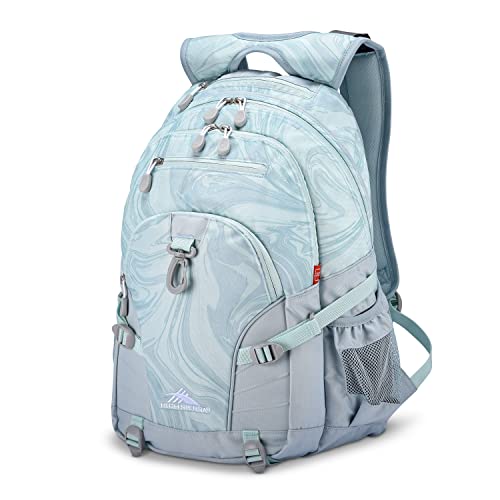 High Sierra Loop-Backpack, Travel, or Work Bookbag with tablet-sleeve, Marble, One Size - color: Marble