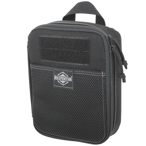 MAXPEDITION Beefy Pocket Organizer, Compact, MOLLE-Compatible, 1000D Nylon Tactical Pouch, Everyday Carry Tool and Gear Storage for Outdoor, Tactical, Survival, 0266 - color: Black