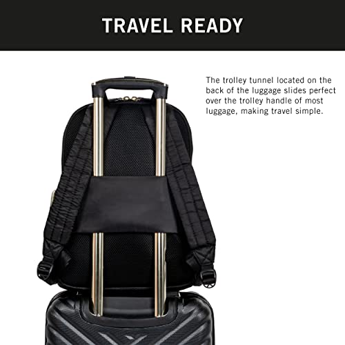 Kenneth Cole REACTION Sophie Backpack, Black, 15" Laptop - color: Black, size: 15" Laptop without Carry-On