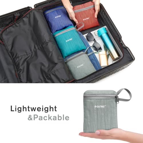 G4Free 10L Hiking Backpack Small Travel Hiking Daypack Lightweight Packable Backpack Casual Foldable Shoulder Bag - color: Grey